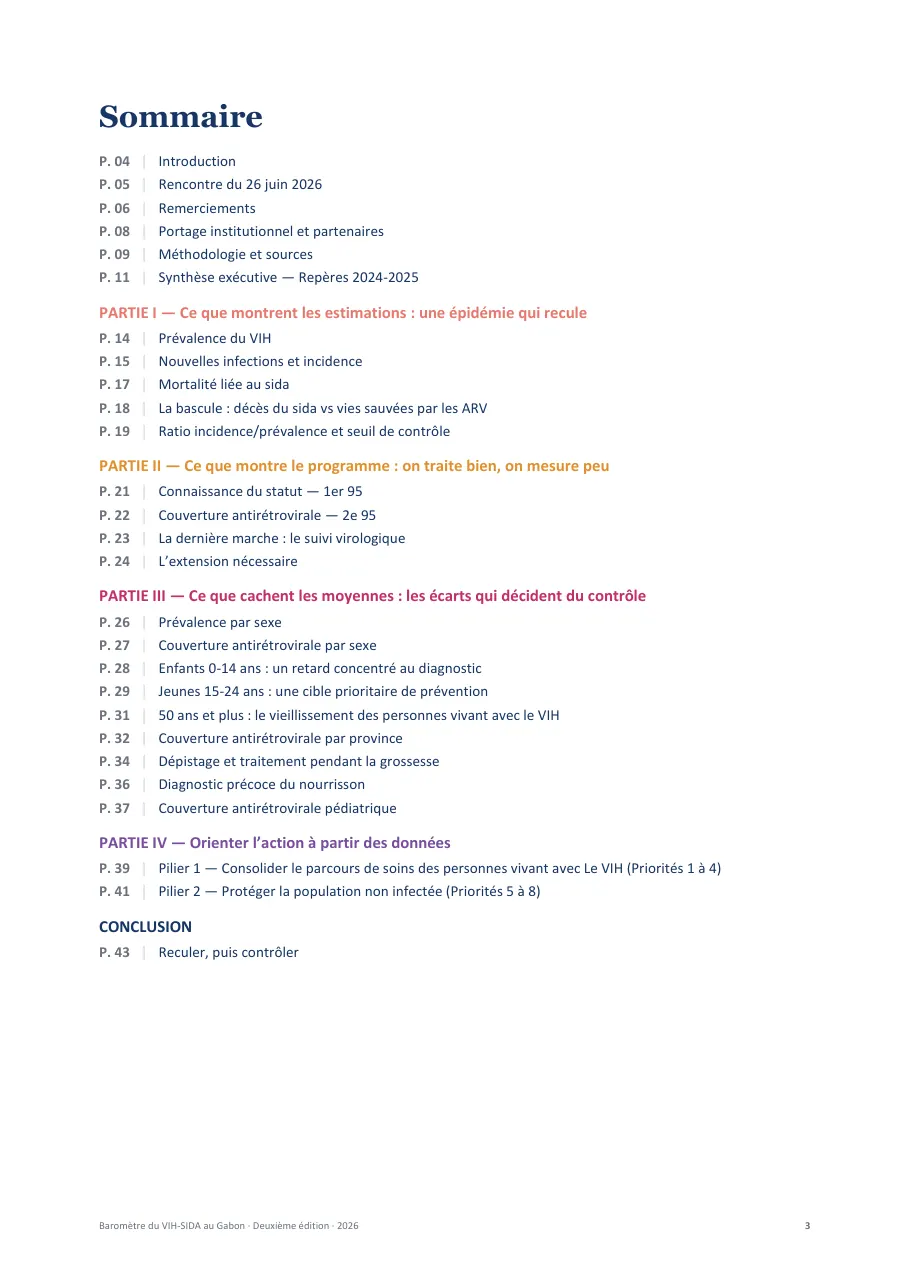 Baromètre du VIH-SIDA au Gabon, page 3