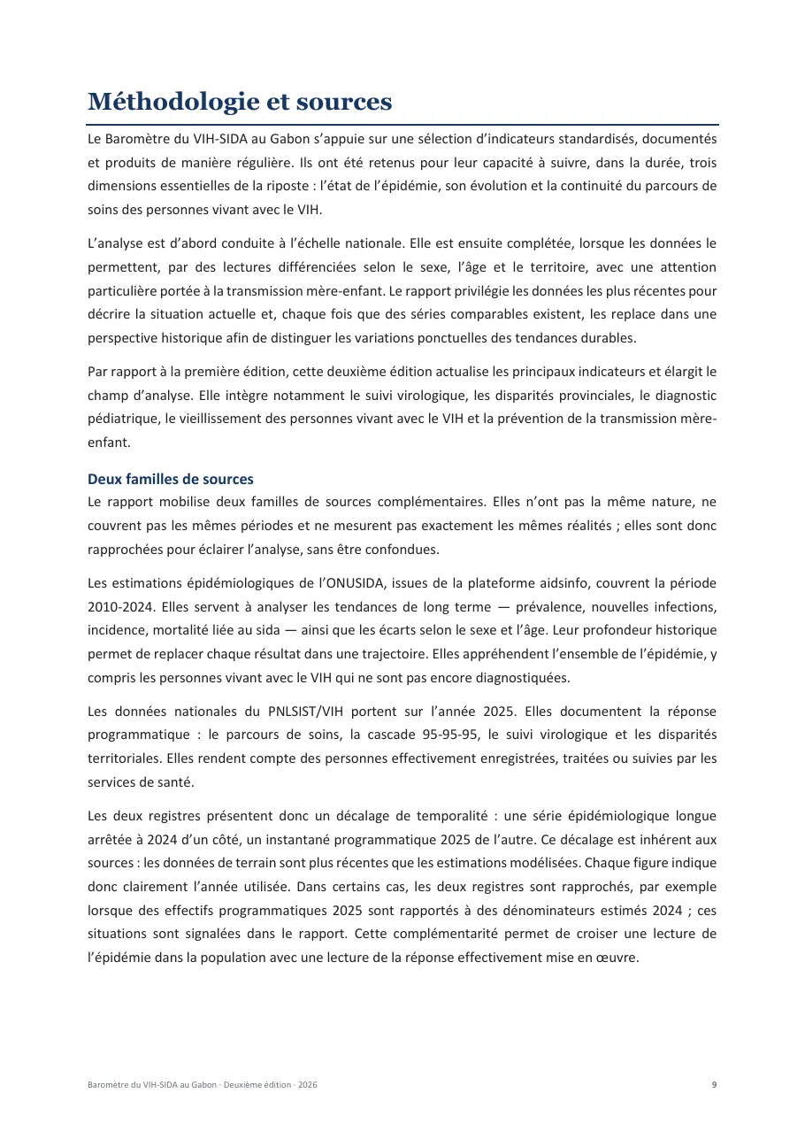 Baromètre du VIH-SIDA au Gabon, page 9