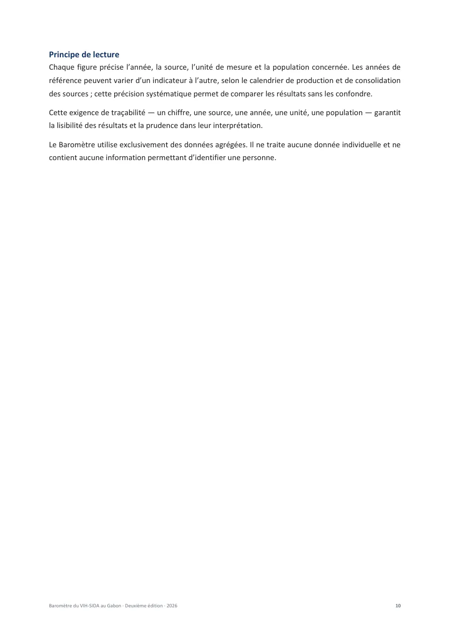 Baromètre du VIH-SIDA au Gabon, page 10
