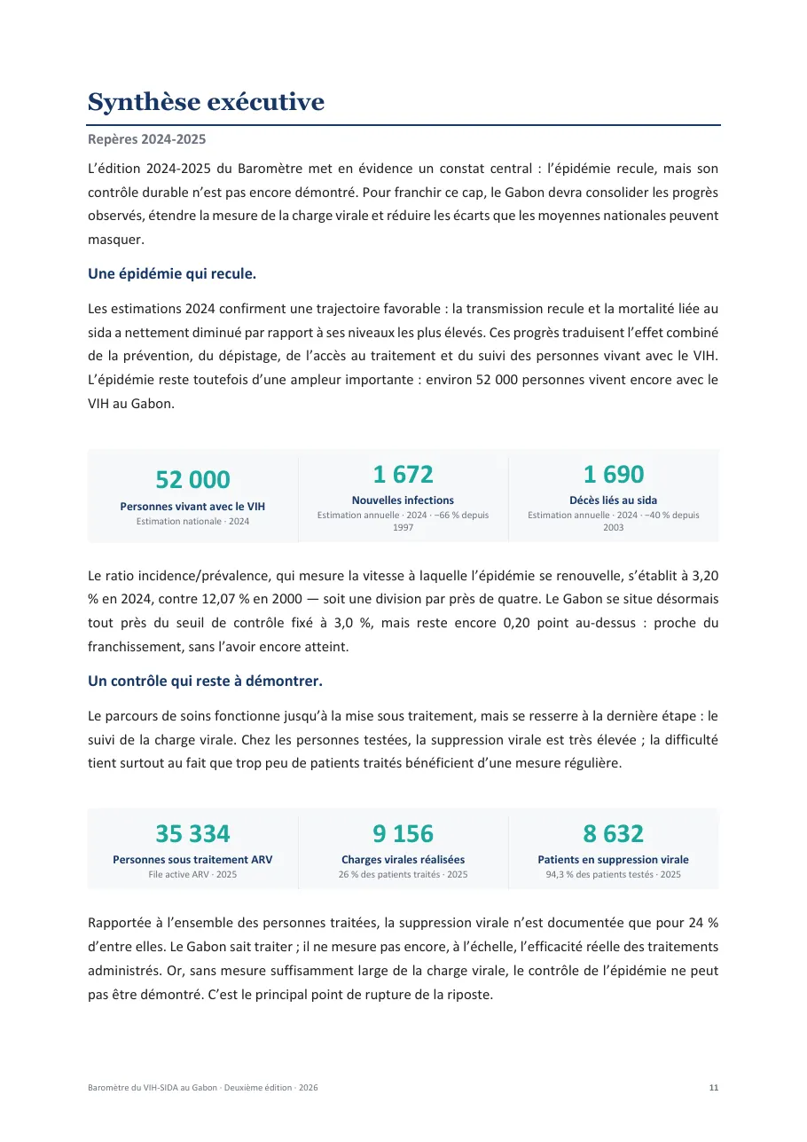Baromètre du VIH-SIDA au Gabon, page 11