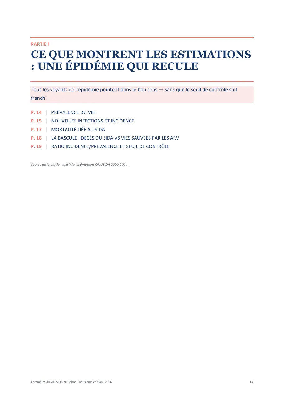 Baromètre du VIH-SIDA au Gabon, page 13