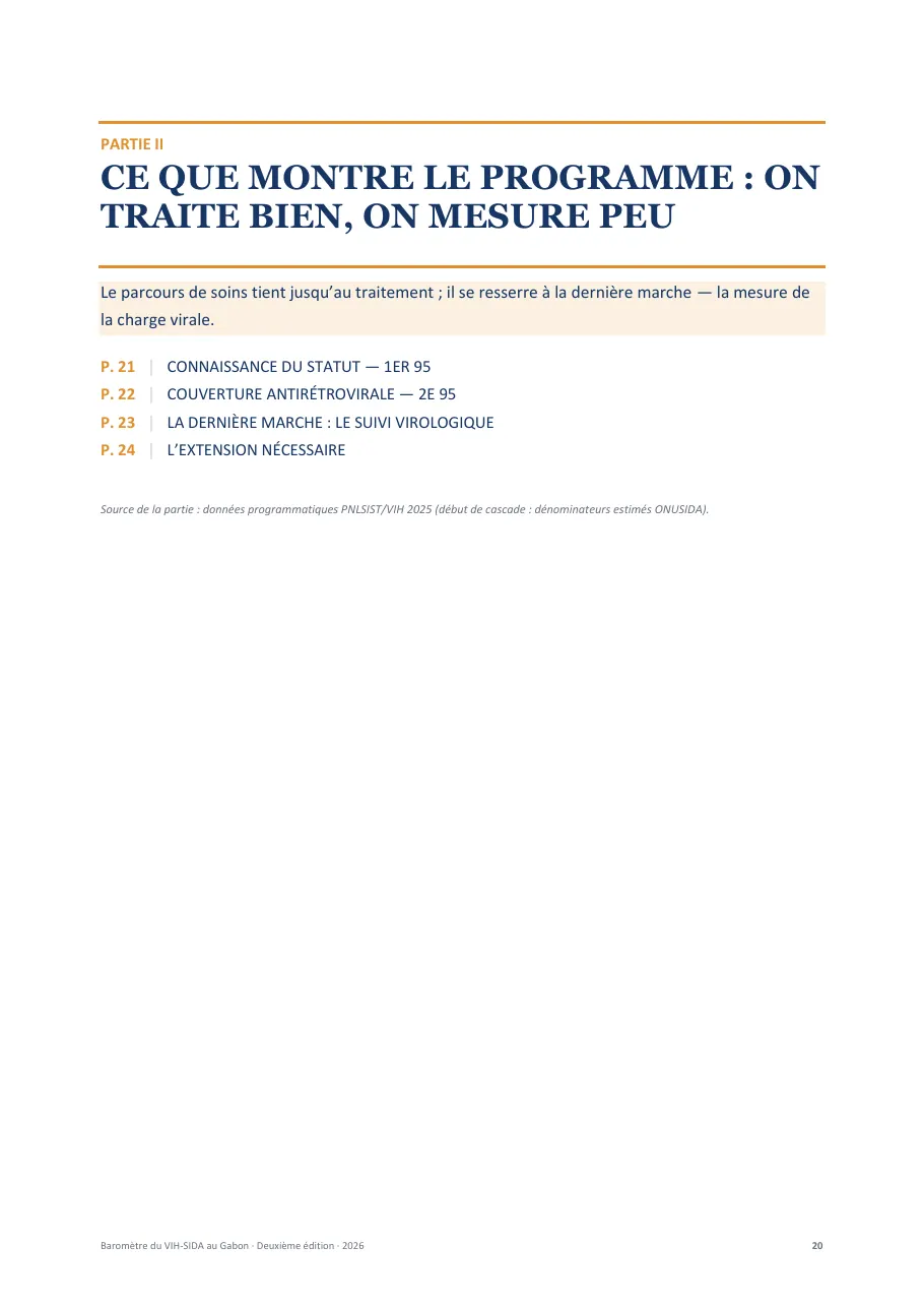Baromètre du VIH-SIDA au Gabon, page 20