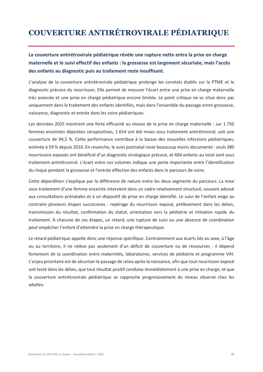 Baromètre du VIH-SIDA au Gabon, page 37