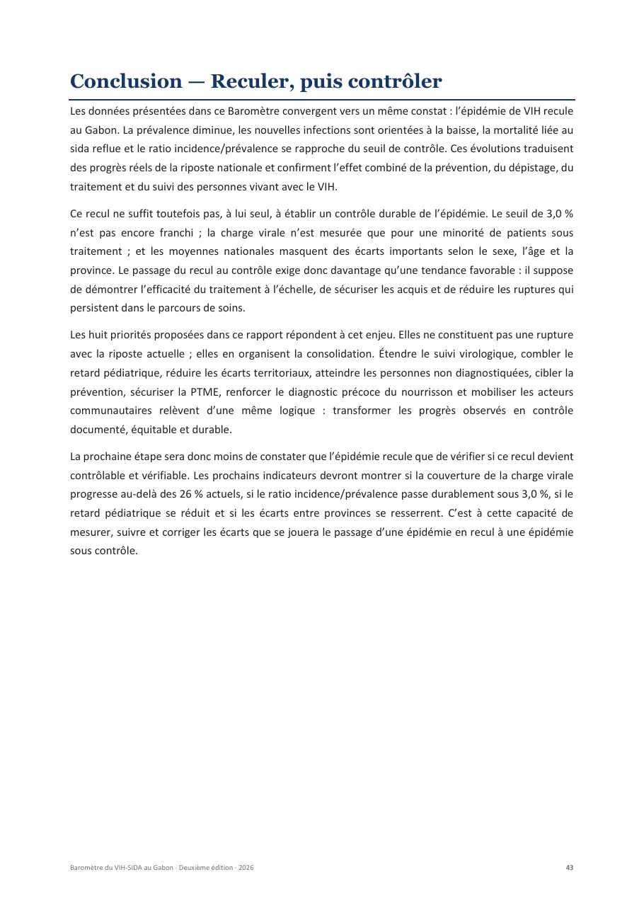 Baromètre du VIH-SIDA au Gabon, page 43